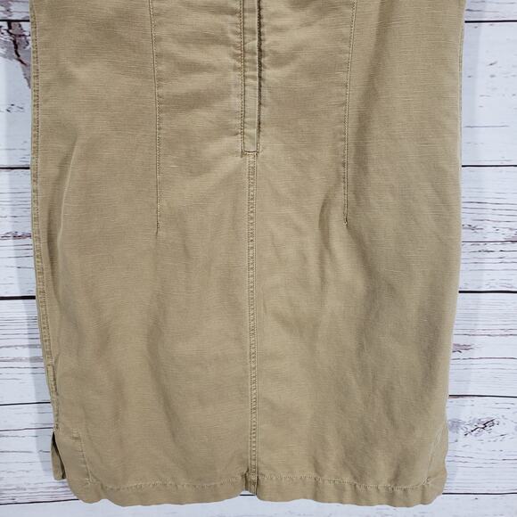 J.CREW Women's Linen Blend Lace Up Cargo Dress Size 6 - Picture 14 of 14